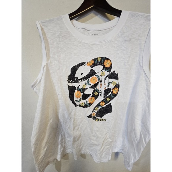 torrid Tops - Torris Women's Sleeveless Graphic Tank Top Size 1 Xl